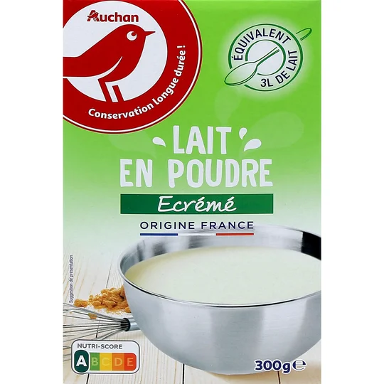 Lait en poudre écrémé origine France