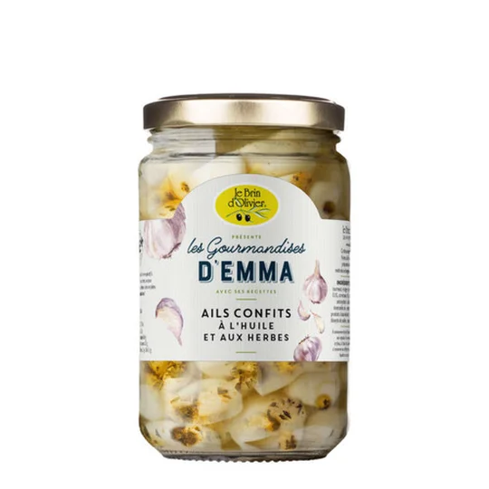 Les Gourmandises d'Emma Ail Confit à l'Huile et aux Herbes