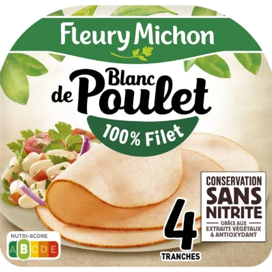 Blanc poulet conservation sans nitrite