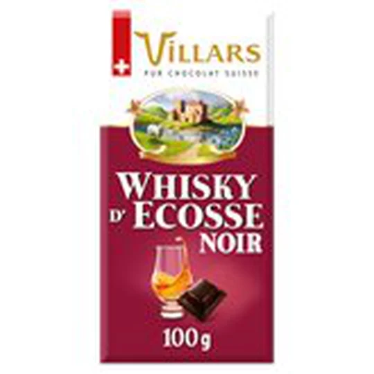Tablette chocolat Noir whisky d'Ecosse