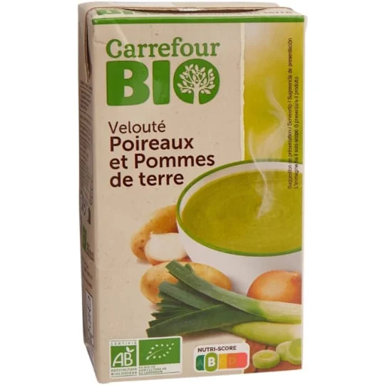 Velouté bio poireaux pommes de terre