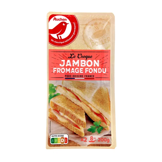 Croques à poêler au jambon et fromage