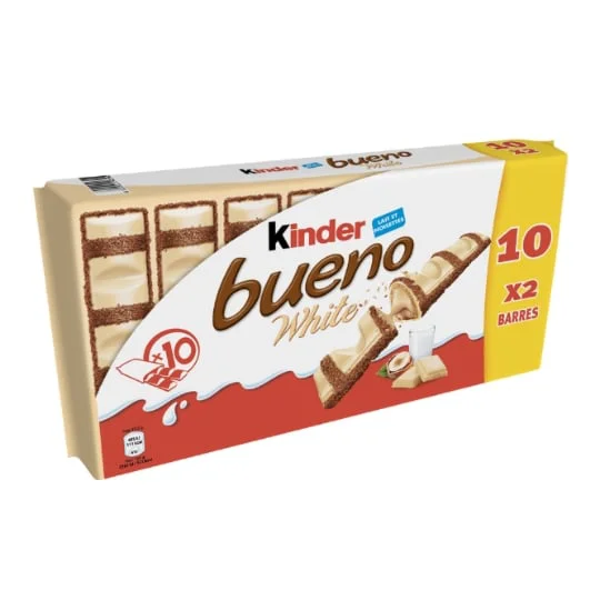 Gaufrettes de chocolat blanc