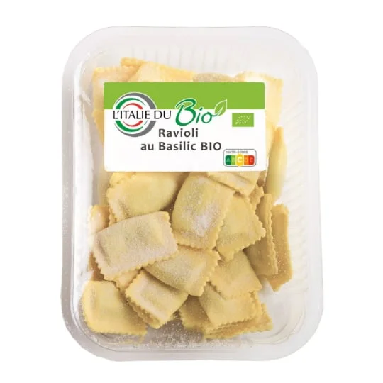 Pâtes fraîches Ravioli au basilic Bio