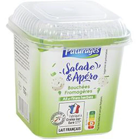 Salade & Apéro - Bouchées fromagères ail & fines herbes