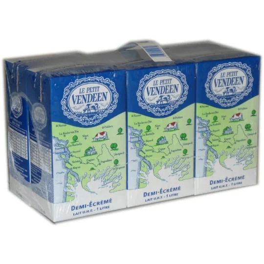 Lait Demi-Ecreme UHT