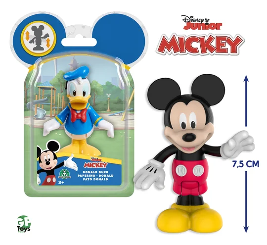 Mickey - Blister 1 Figurine Articulée 7,5 cm - Asst