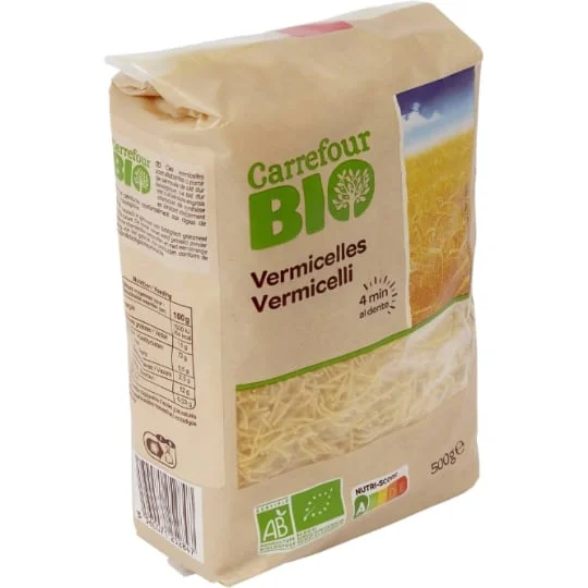 Pâtes bio vermicelles