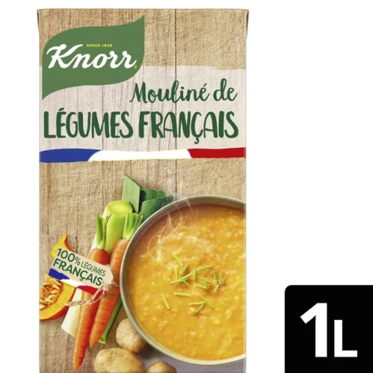 Soupe liquide mouliné de légumes