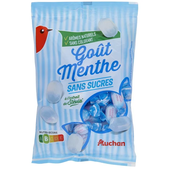 Bonbons à la menthe sans sucres et colorants artificiels