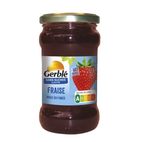 Confiture fraise sans sucres ajoutés