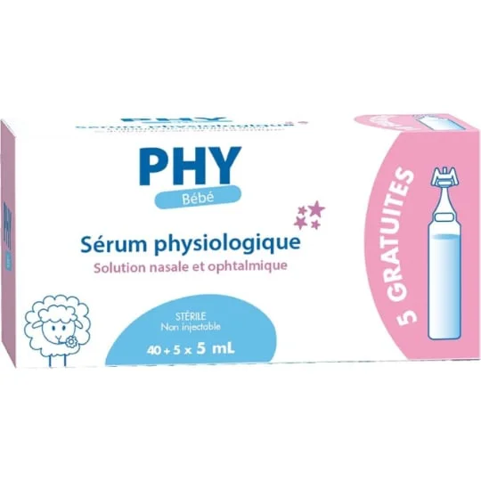 Sérum siologique nasale/ophtalmique
