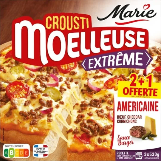Pizza crousti moelleuse américaine
