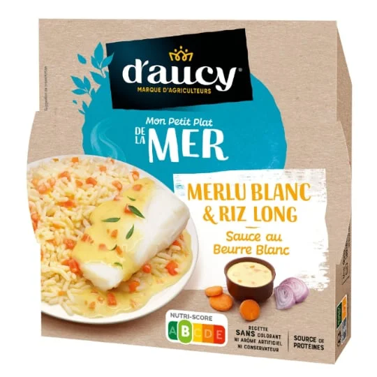 Plat Cuisiné filet de merlu & sauce au beurre blanc