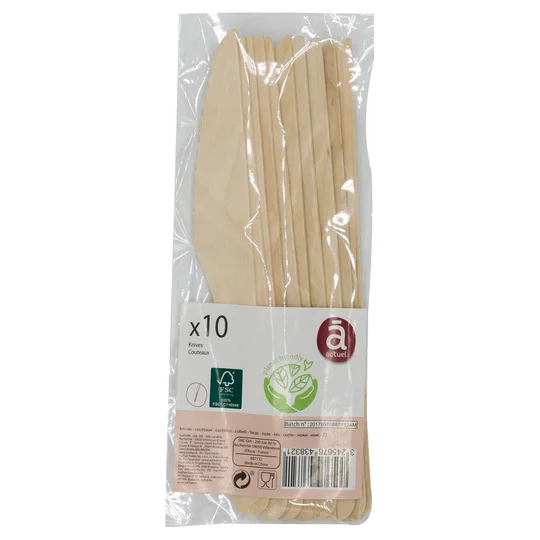 Couteaux en bois x10