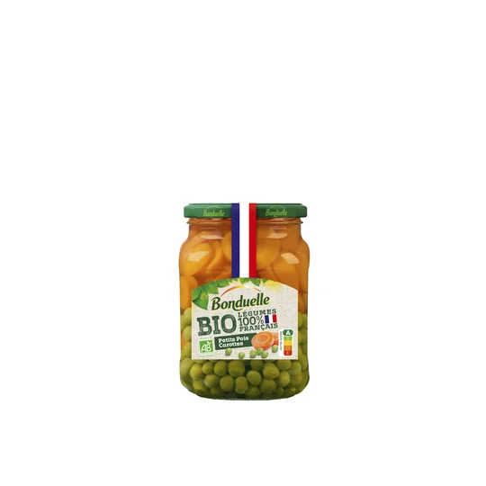 Petits Pois et Carottes Bio 100% Français
