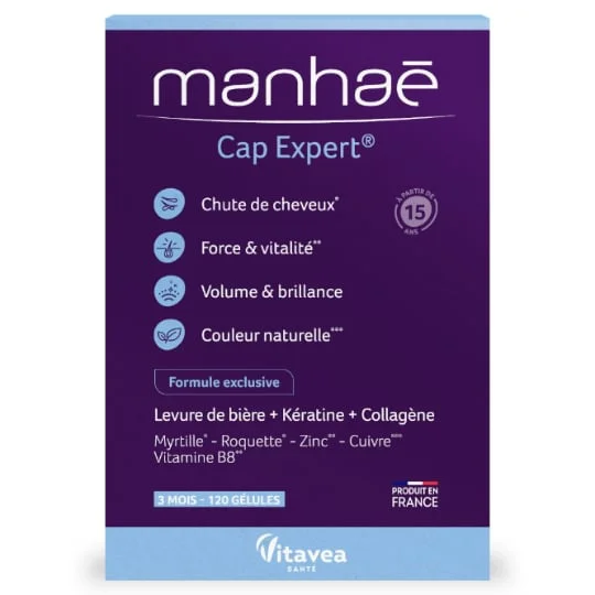 Complément alimentaire gélules Cap Expert cheveux