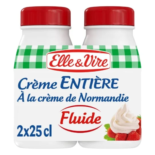 Crème UHT fluide entière