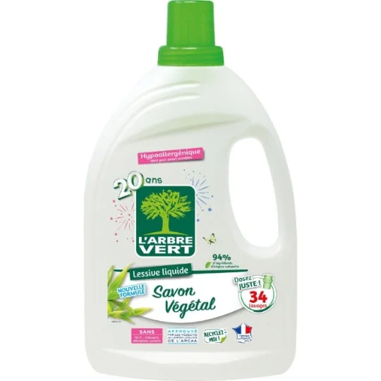 Lessive Liquide Hypoallergénique Au Savon Végétal