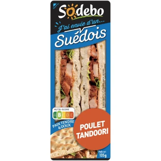 Sandwich poulet tandoori