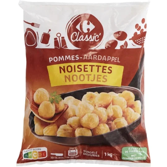 Pommes noisettes croustillantes