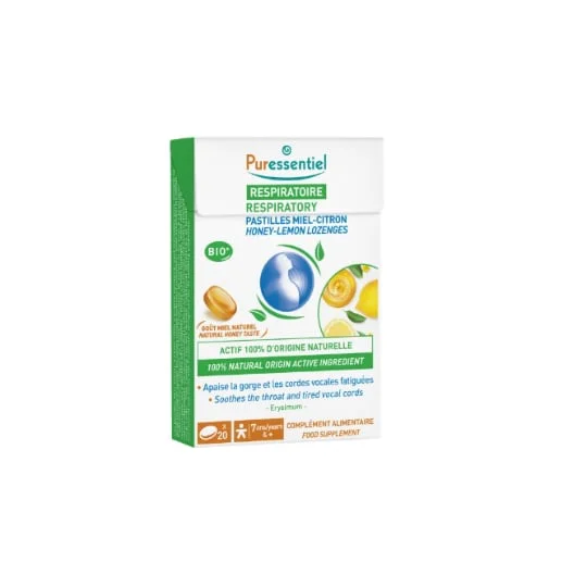 Pastilles gorge Respiratoire Miel citron - x20