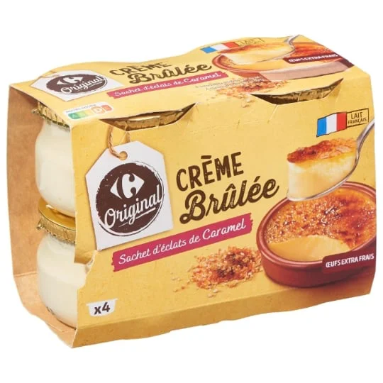 Dessert crème brûlée