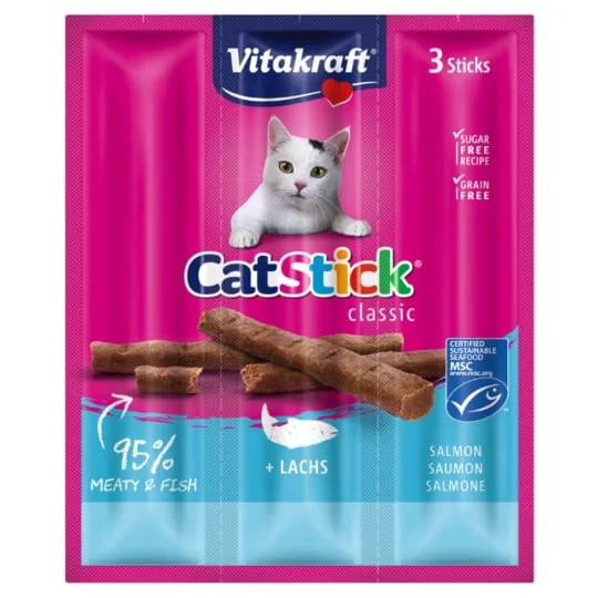 Friandise pour chat stick mini saumon