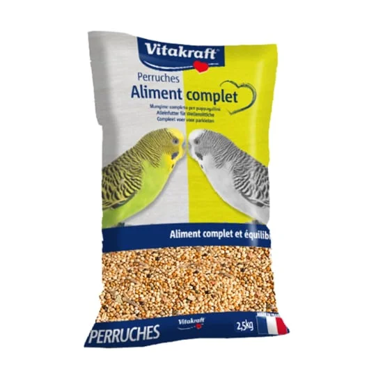 Aliment complet et équilibré pour perruches