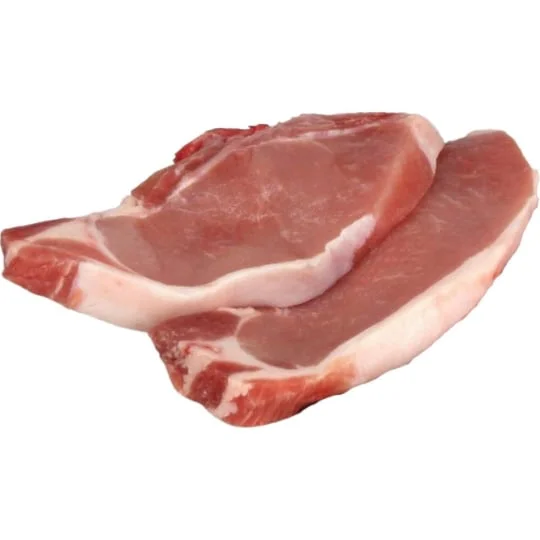 Viande de porc : côtes premières sans os à griller