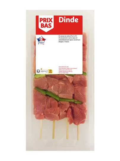 Brochette de dinde