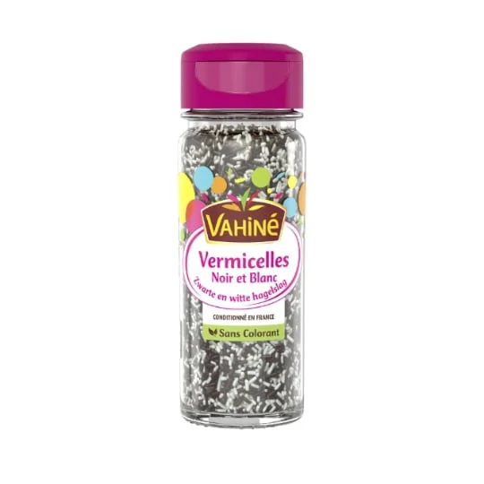 Vermicelles de sucres noir & blanc