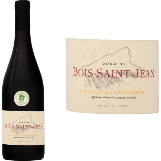 Vin rouge bio Coteaux du Languedoc