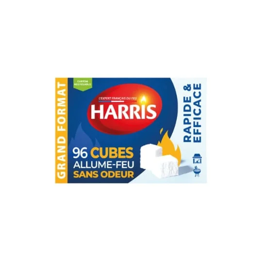 Allume-Feu cubes s/odeur HARRIS
