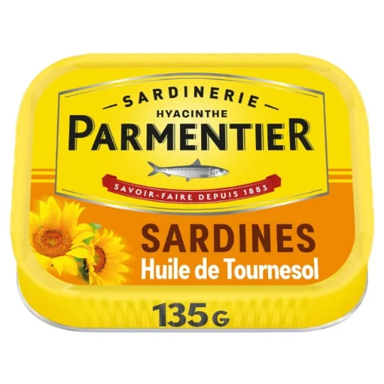 Sardines à l'huile de tournesol