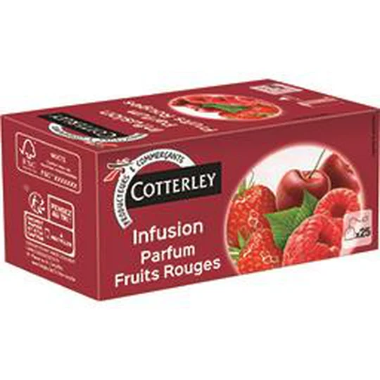 Infusion saveur fruits rouges