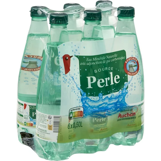 Eau gazeuse source perle