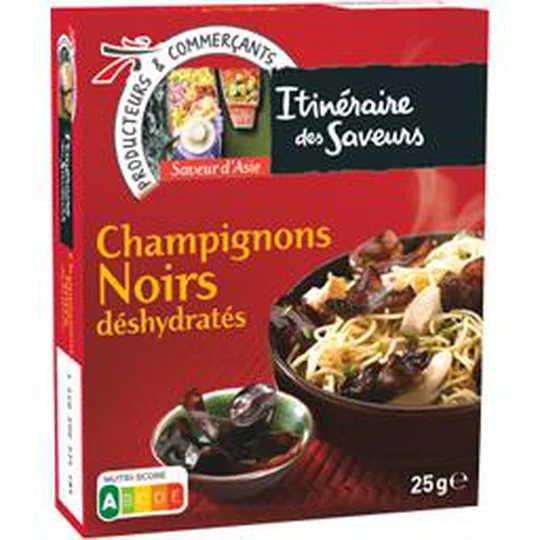 Champignons noirs déshydratés