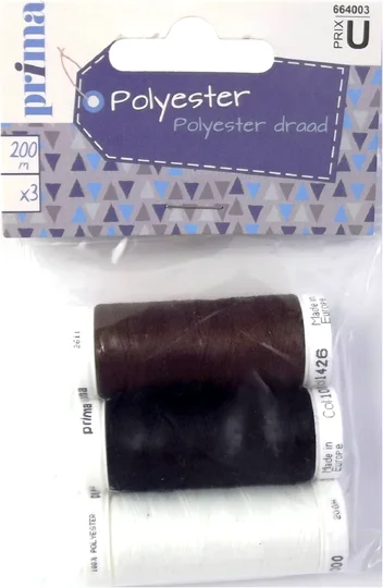 Lot de 3 fils polyester