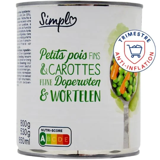 Petits pois carottes très fins