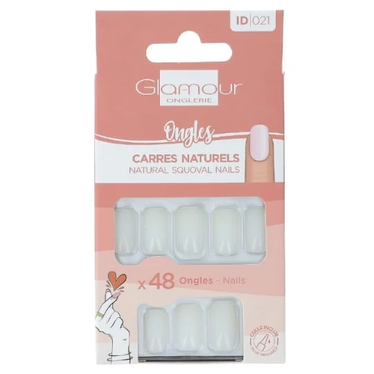 Faux Ongles formes Carré Naturel