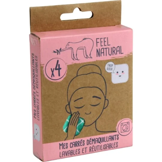 Coton carrés démaquillants doux