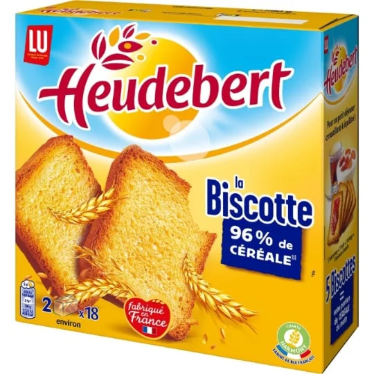 Biscottes 96% de céréales La Biscotte