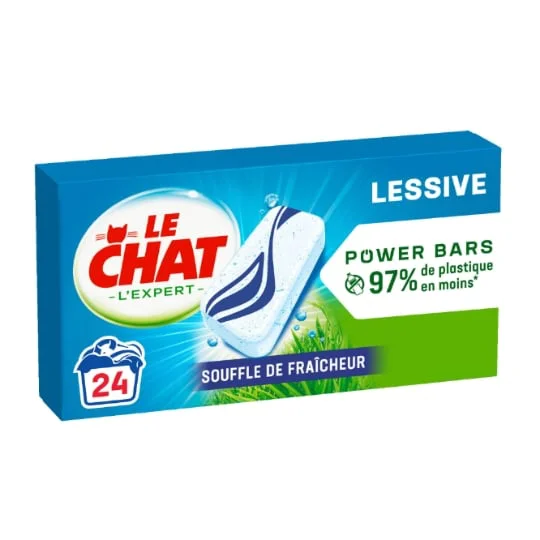 Lessive fraîcheur Eco power bars X24