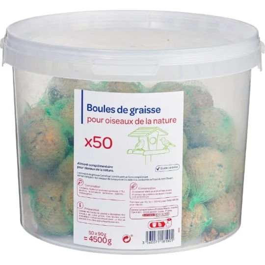 Boules de graisse pour oiseaux