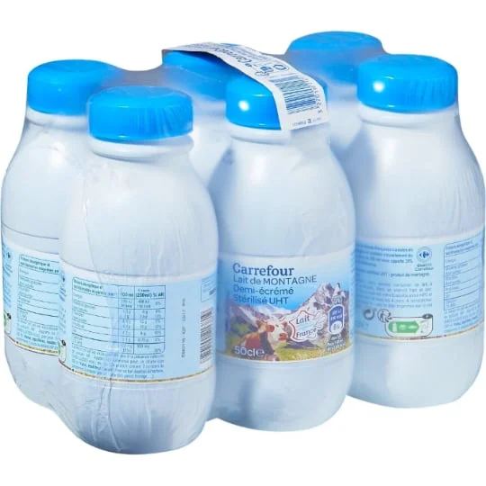 Lait Demi-Ecreme Stérilisé UHT de Montagne
