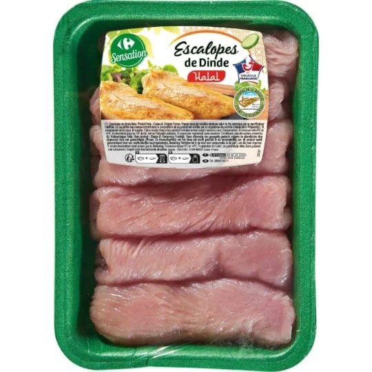 Escalopes de dinde halal