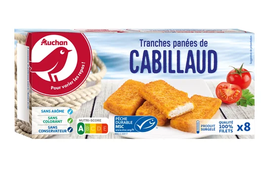 Tranches panées filet de cabillaud MSC