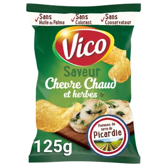 Chips chèvre chaud & herbes