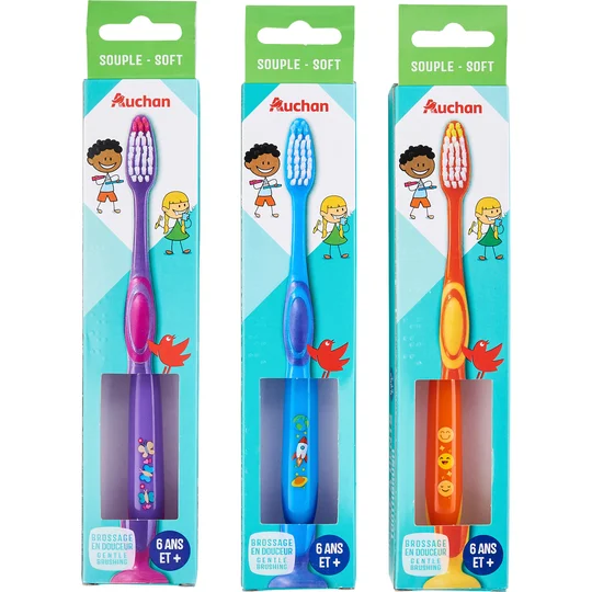 Brosse à dents souple pour enfants 6 ans+